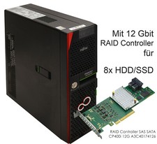 SERVER FUJITSU PRIMERGY TX1320 M3 + 12Gbit MegaRAID CONTROLLER D3373-B12-GS3