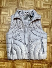 Silver puffer vest - silver, /