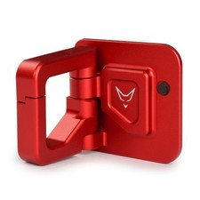 Gepäckhaken für Vespa GTS/GTV 125/300, Alu, rot  eloxiert, 2023>> Klapphaken