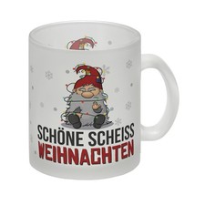 Grimmiger Wichtel Glas Tasse