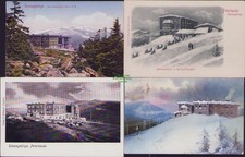 167987 4 AK Riesengebirge. Die Peterbaude Hörnerschlitten- u. Sportschlittenfahr