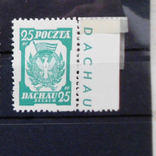 Lagerpost Dachau Allach 25 PF. R.Kreuz Marke MNH o. Gummi wie verausgabt mit SR.