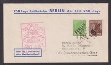 Flugpost Berlin 250 Tage Luftbrücke MIF Schwarzaufdruck Aufdruck Besonderheit