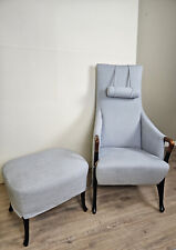 Giorgetti Hochlehnsessel Progetti mit Hocker, Bezug neu