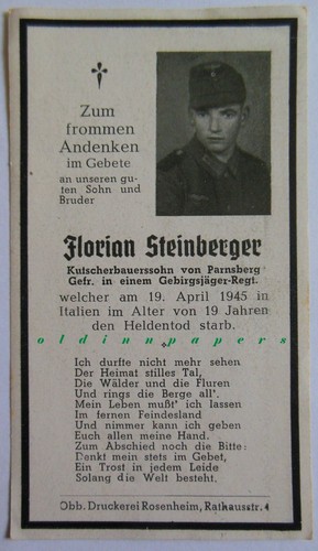 Sterbebild italien - sterbebild,