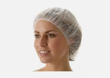 Haarnetz 100 STÜCK Schutzhaube Kochmütze Netzhaube Küchenhaube Weiß  NEU TOP