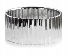 Silberne Keramik Orchideen