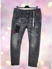 Sexy Woman Jeans 👖 Destroyed Winterkollektion neu grau-schwarz Gr. 42/XL