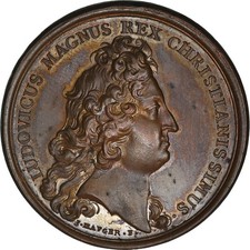 Frankreich, Medaille, Louis XIV, Défaite des Espagnols en Catalogne, History