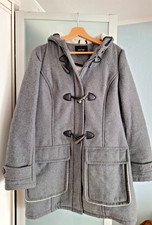 grauer Dufflecoat in Größe 38