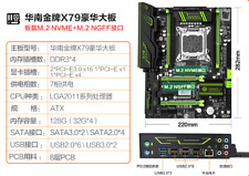 X79 Motherboard 6 USB LGA2011 Socket DDR3 Mainboard for E5 2650 RECC Memory