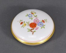 Augarten Wien Austria Deckeldose Blumen Porzellan porcelain flowers lidded box