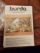 Burda Zählmuster  642 Wandgobelin nach altflämischem Vorbild 1973 Rarität