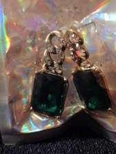 Ohrstecker Smaragdgrün Gold