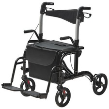 2 in 1 Rollator Transportstuhl