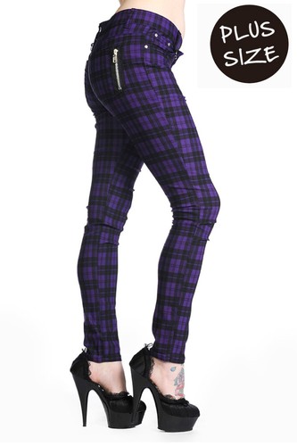 Verbotene kleidung lila tartan - verbotene,