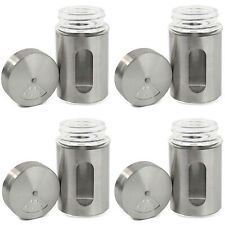 1-12 Gewürzstreuer Edelstahl Pfeffer Salz Gewürze Glas Gewürzdose Vorratsgläser