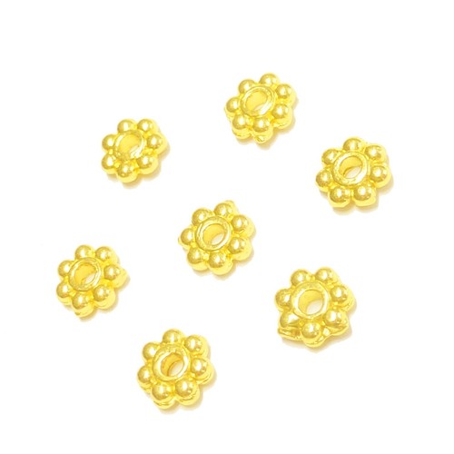 Metallperlen spacer blumen - spacer, 4