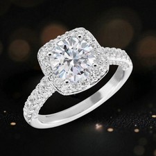 3,00 Karat Rundschliff Halo