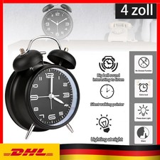 Retro Wecker Doppelglockenwecker Analog Kinder Wecker Glockenenwecker Alarm Uhr