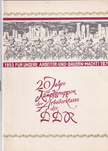 Ddr gedenkblatt 20 jahre - gedenkblatt,,