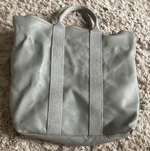 Lederrucksack grau
