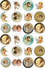 Vintage Nostalgie Weihnachten eßbar Tortenbild Deko Muffin Aufleger Lebkuchen