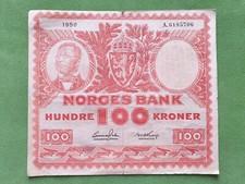 Norwegen 100 Kronen 1950