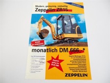 Prospekt Zeppelin ZR 15 Bagger