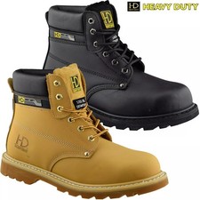MENS LEATHER WORK SAFETY SHOES