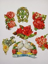 Alte Oblaten Glanzbilder Scraps, Illert Aluna