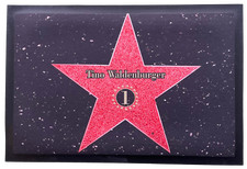 Fußmatte Schmutzfangmatte Wunschtext Walk of Fame F033