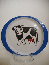 Vintage 1 Teller groß ★Kuh-Bauernhof★Kinderteller Kindergeschirr Camping Mepal?