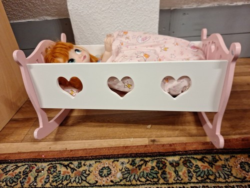 Puppenwiege holz mit - puppenwiege,