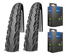 2 x Schwalbe Silento Fahrradreifen 26/28 Zoll Reflexstreifen Schläuche zur Wahl