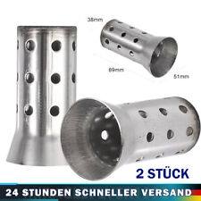 2Stk. Motorrad Universal Auspufftopf Schalldämpfer Exhaust Muffler Für DB Killer