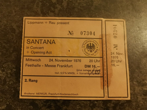 Ticket eintrittskarte santana - ,