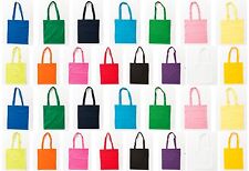 Jutebeutel farbig bunt lange Henkel Stofftasche Baumwolltasche Einkaufstasche 