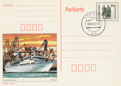 Postkarte 1991 leipzig - 8.,