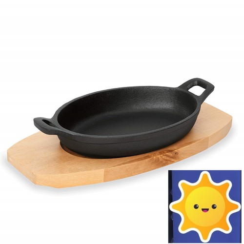 Servierpfanne gusseisen oval - servierpfanne,
