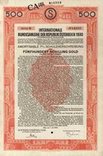 Österreich Bundesanleihe 1930