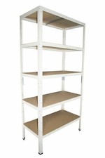 Shelf Creations Basic Steckregal 180x50x30cm weiß Keller Lager Garage 