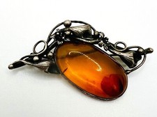 Jugendstil brosche mit - jugendstil-brosche,