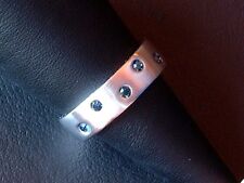 Designer Ring - Saphir Synthesen - Sterling Silber - 925 - Brillant Schliff  TOP