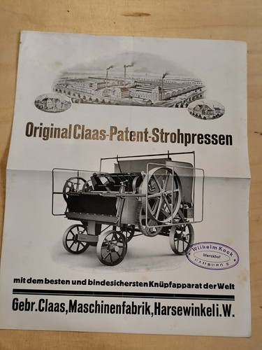 Claas strohpresse patent - strohpresse,