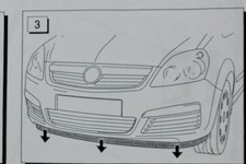 Opel Zafira B SPOILER STOßSTANGE VORNE UNTERLIPPE 93199095 OPC Line Original