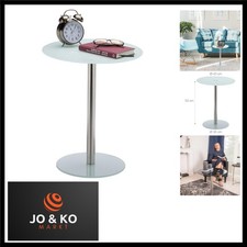 Runder Beistelltisch aus Glas