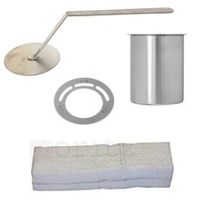 Set Edelstahldosen 300ml Sparplatten Flammenkiller Keramikwatte Ethanol Brenngel