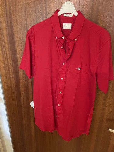 Gant halbarm hemd rot - gant, rot,