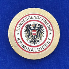 ehemalige Polizeimarke Bundesgendarmerie Österreich Kriminaldienst #AUK